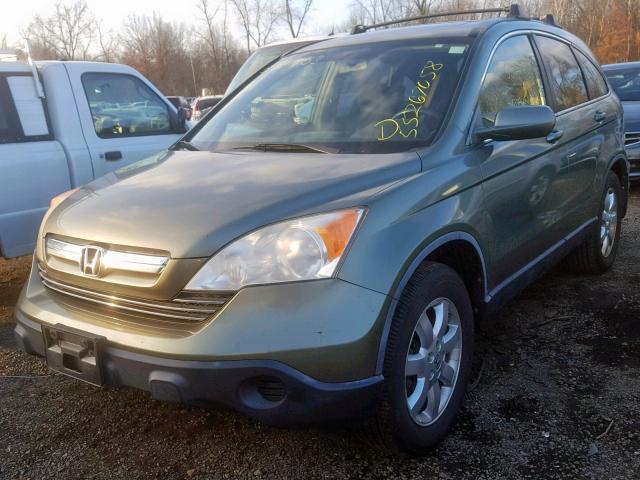 JHLRE48799C014558 - 2009 HONDA CR-V EXL GREEN photo 2