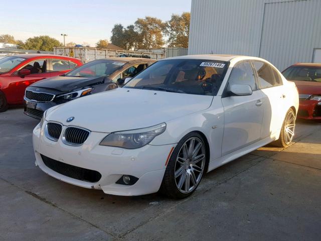 WBANW53589CT55290 - 2009 BMW 550 I WHITE photo 2