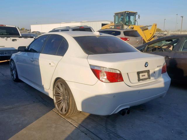 WBANW53589CT55290 - 2009 BMW 550 I WHITE photo 3