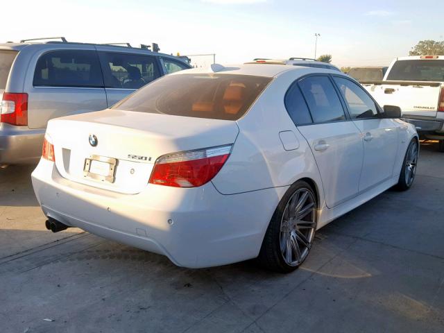 WBANW53589CT55290 - 2009 BMW 550 I WHITE photo 4