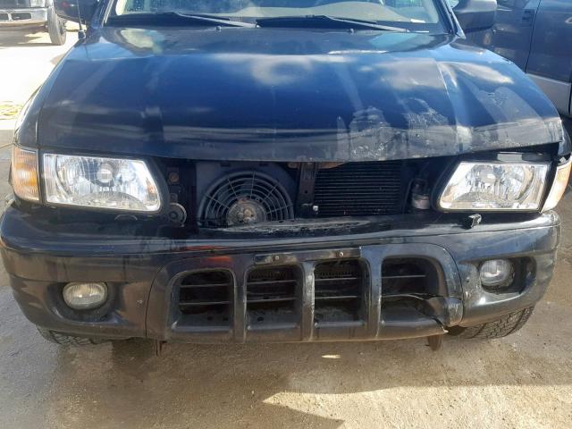 4S2CK58W924340177 - 2002 ISUZU RODEO S BLACK photo 7