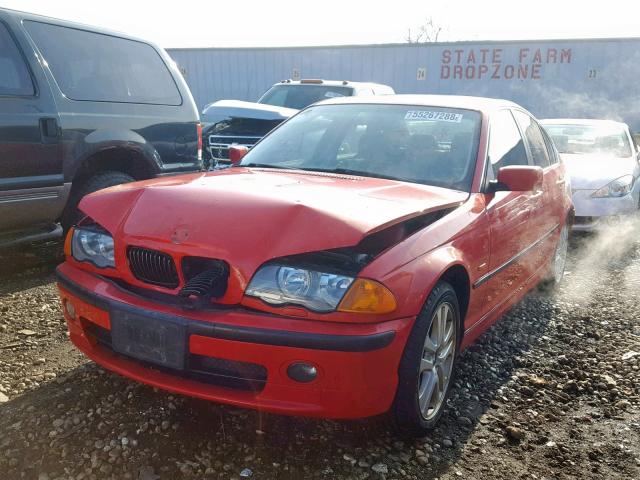 WBAAV534X1JR79424 - 2001 BMW 330 I RED photo 2