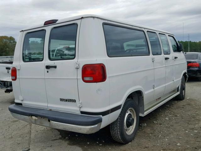 2B5WB25Y4YK118067 - 2000 DODGE RAM WAGON WHITE photo 4