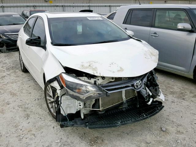 2T1BURHE0FC262164 - 2015 TOYOTA COROLLA L WHITE photo 1