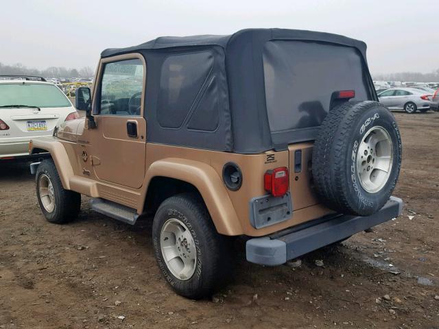 1J4FA59S3YP704196 - 2000 JEEP WRANGLER / TAN photo 3