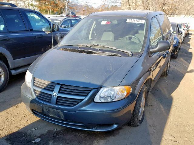 1D4GP45R46B651043 - 2006 DODGE CARAVAN SX BLUE photo 2