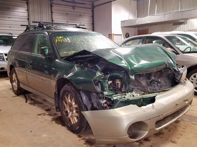 4S3BH806227634439 - 2002 SUBARU LEGACY OUT GREEN photo 1