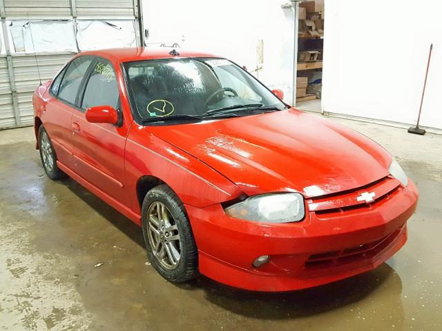 1G1JH52F837243104 - 2003 CHEVROLET CAVALIER L RED photo 1