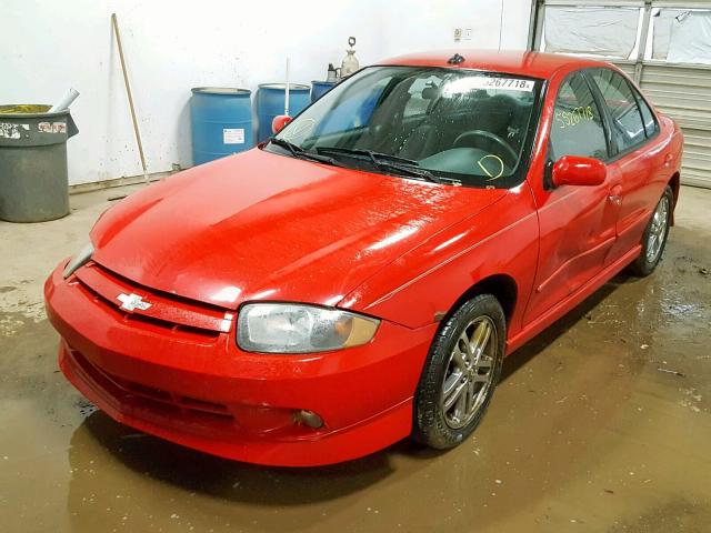 1G1JH52F837243104 - 2003 CHEVROLET CAVALIER L RED photo 2