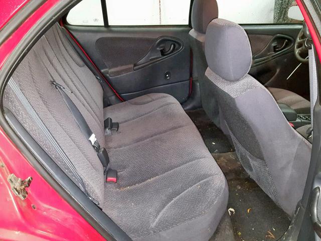 1G1JH52F837243104 - 2003 CHEVROLET CAVALIER L RED photo 6