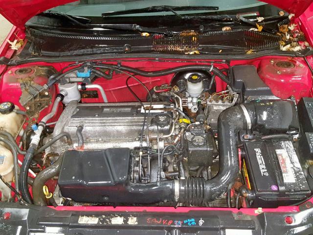 1G1JH52F837243104 - 2003 CHEVROLET CAVALIER L RED photo 7