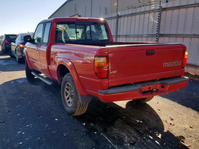 4F4YR16U53TM20372 - 2003 MAZDA B3000 CAB RED photo 3