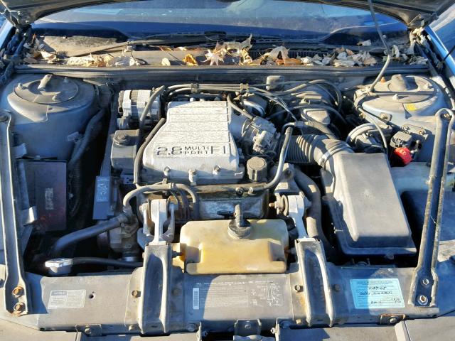 1G2WK14W8KF204137 - 1989 PONTIAC GRAND PRIX ლურჯი ფოტო 7