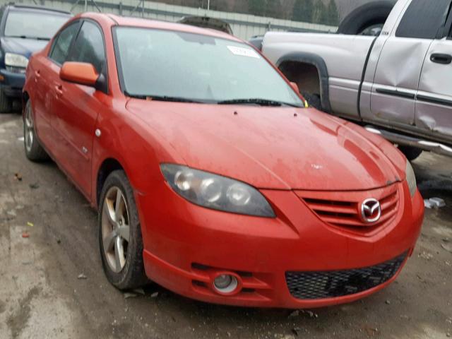 JM1BK123641165051 - 2004 MAZDA 3 S RED photo 1