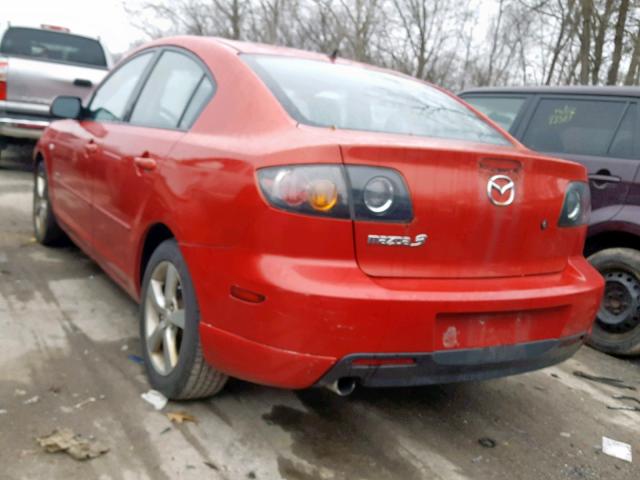 JM1BK123641165051 - 2004 MAZDA 3 S RED photo 3