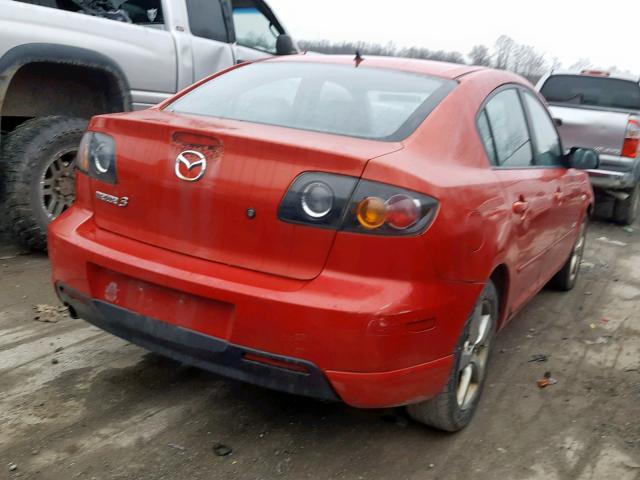 JM1BK123641165051 - 2004 MAZDA 3 S RED photo 4