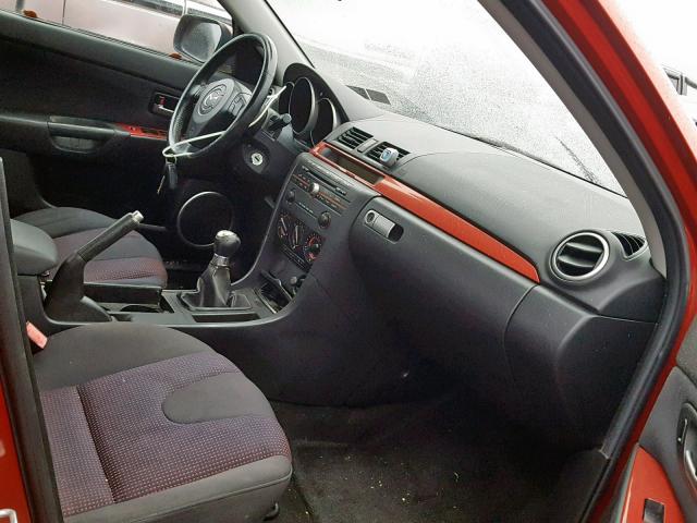 JM1BK123641165051 - 2004 MAZDA 3 S RED photo 5