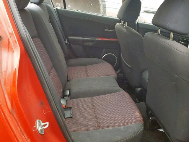 JM1BK123641165051 - 2004 MAZDA 3 S RED photo 6