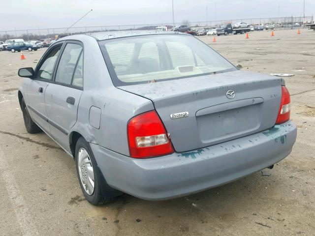 JM1BJ222610410951 - 2001 MAZDA PROTEGE DX GRAY photo 3