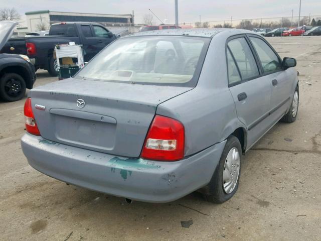 JM1BJ222610410951 - 2001 MAZDA PROTEGE DX GRAY photo 4