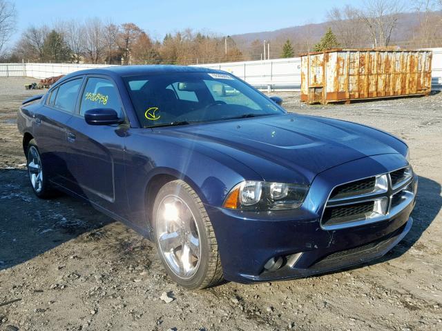 2C3CDXHG7DH642958 - 2013 DODGE CHARGER SX BLUE photo 1