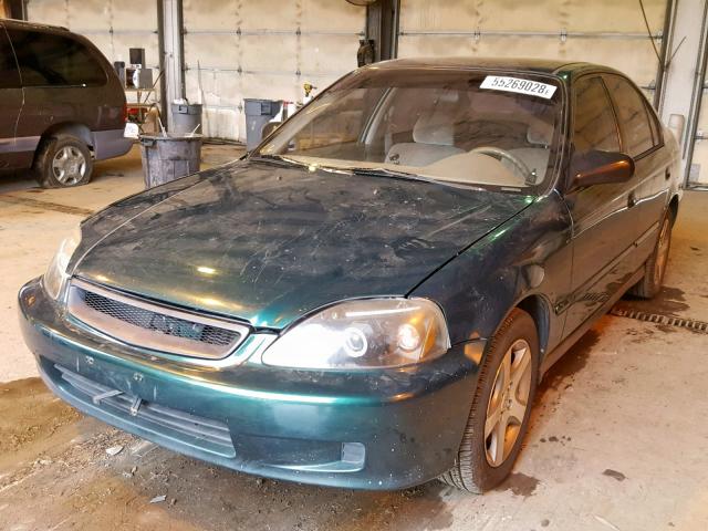 2HGEJ6619YH555043 - 2000 HONDA CIVIC BASE Yaşıl foto 2