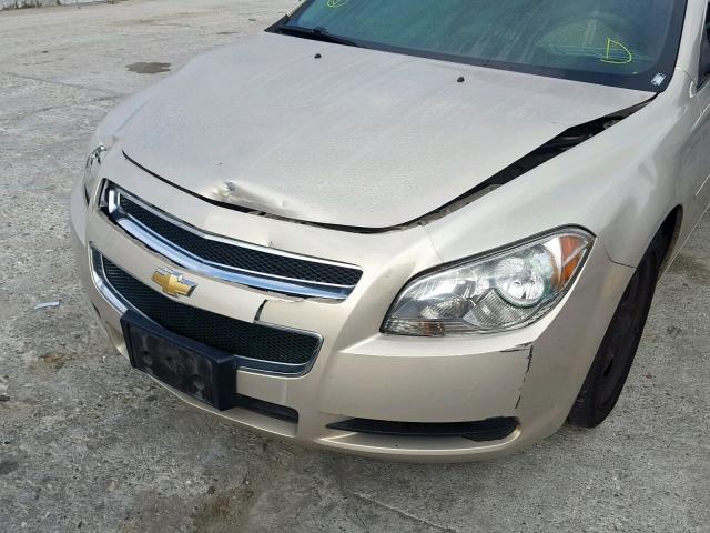 1G1ZA5E18BF140356 - 2011 CHEVROLET MALIBU LS ბეჟი ფოტო 9