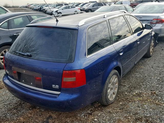 WAUDA24B7XN128137 - 1999 AUDI A6 AVANT Q BLUE photo 4