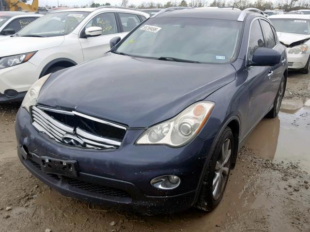 JNKAJ09F59M950948 - 2009 INFINITI EX35 BASE BLUE photo 2