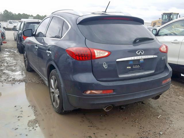 JNKAJ09F59M950948 - 2009 INFINITI EX35 BASE BLUE photo 3