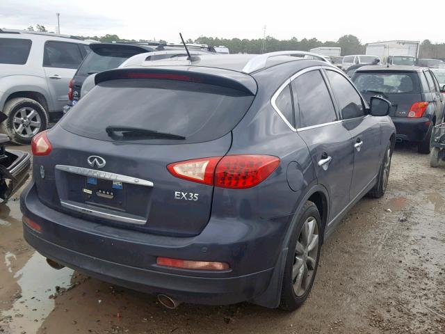 JNKAJ09F59M950948 - 2009 INFINITI EX35 BASE BLUE photo 4