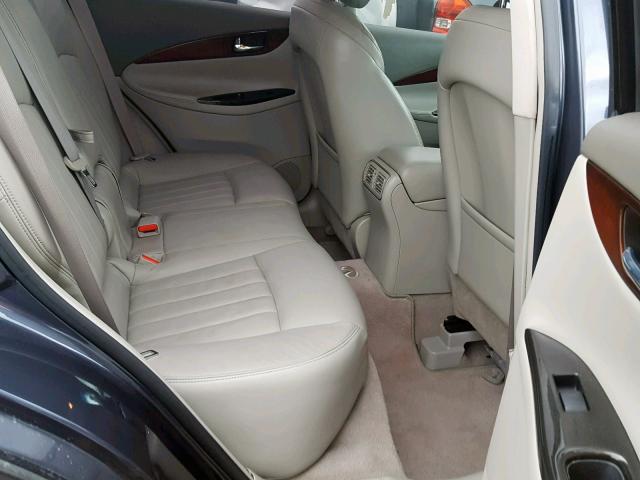 JNKAJ09F59M950948 - 2009 INFINITI EX35 BASE BLUE photo 6