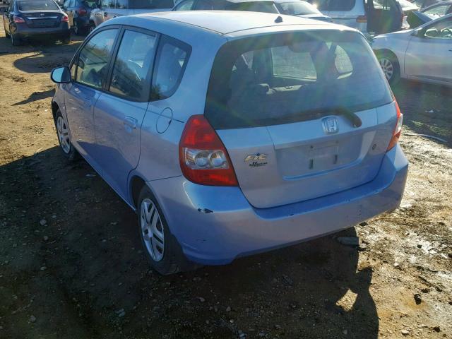 JHMGD38418S024186 - 2008 HONDA FIT BLUE photo 3