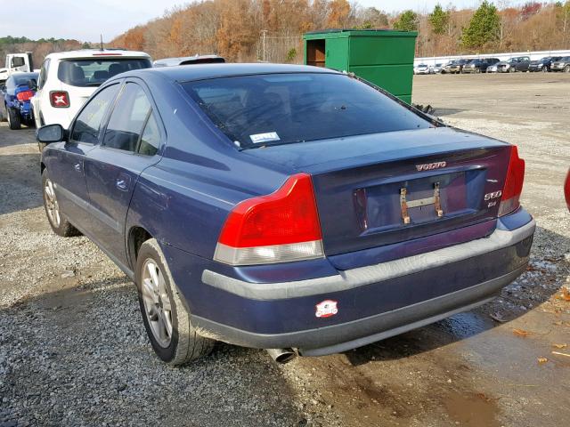 YV1RS58D112047608 - 2001 VOLVO S60 2.4T BLUE photo 3