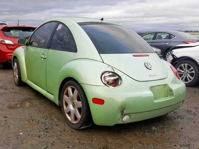 3VWDD21C92M413834 - 2002 VOLKSWAGEN NEW BEETLE GREEN photo 3