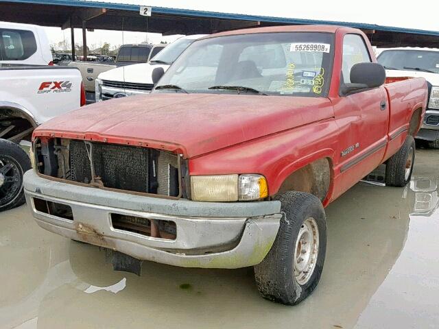 3B7KF26Z2XM547822 - 1999 DODGE RAM 2500 RED photo 2