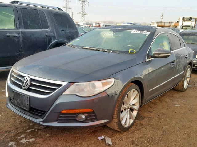 WVWHN7AN5CE503215 - 2012 VOLKSWAGEN CC LUXURY GRAY photo 2