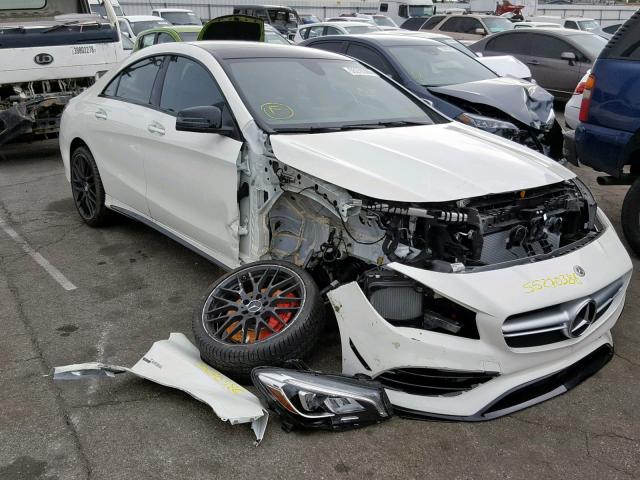 WDDSJ5CB7JN565579 - 2018 MERCEDES-BENZ CLA 45 AMG WHITE photo 1