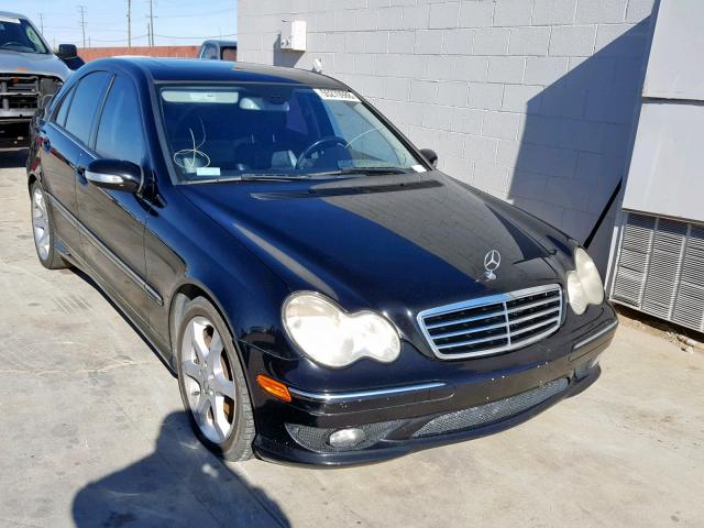 WDBRF52H77A936996 - 2007 MERCEDES-BENZ C 230 BLACK photo 1