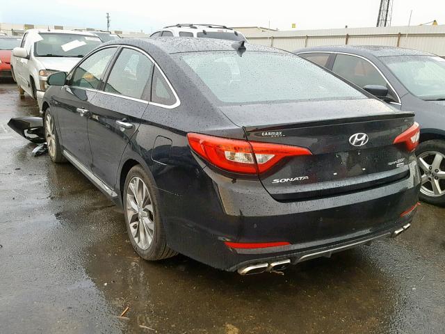 5NPE34AB6FH250083 - 2015 HYUNDAI SONATA SPO BLACK photo 3