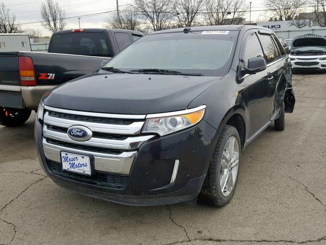 2FMDK3KCXEBB45505 - 2014 FORD EDGE LIMIT BLACK photo 2