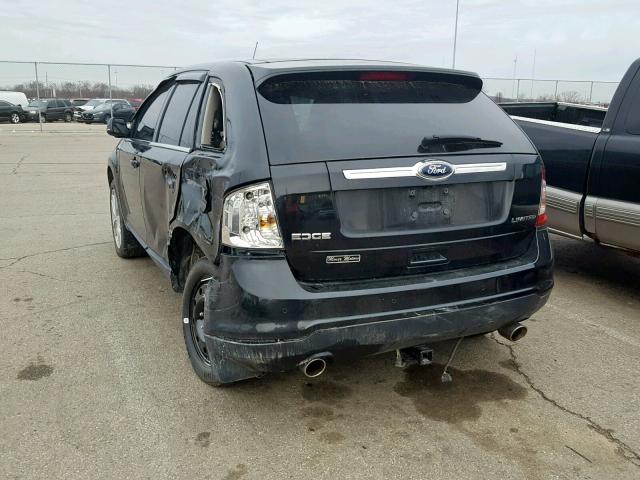 2FMDK3KCXEBB45505 - 2014 FORD EDGE LIMIT BLACK photo 3