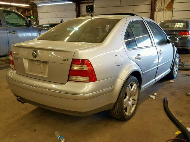 3VWSE69M64M090239 - 2004 VOLKSWAGEN JETTA GLS SILVER photo 4