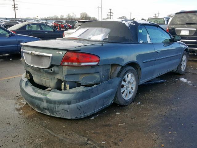 1C3EL75R46N125581 - 2006 CHRYSLER SEBRING GT GREEN photo 4