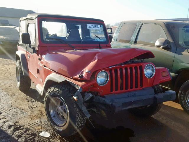 1J4FY19S0VP484130 - 1997 JEEP WRANGLER / RED photo 1