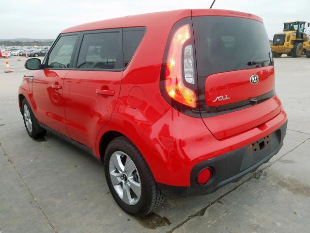 KNDJN2A25K7654178 - 2019 KIA SOUL RED photo 3