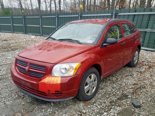 1B3HB28B18D630307 - 2008 DODGE CALIBER RED photo 2