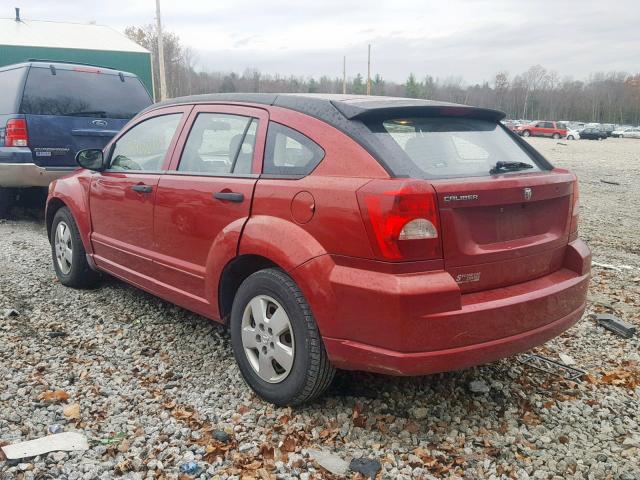 1B3HB28B18D630307 - 2008 DODGE CALIBER RED photo 3