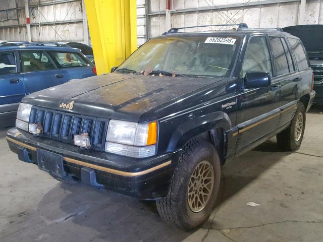 1J4GZ78Y5RC113908 - 1994 JEEP GRAND CHER BLACK photo 2