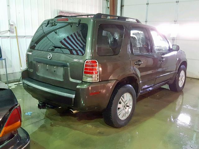 4M2CU91107KJ14523 - 2007 MERCURY MARINER LU GRAY photo 4